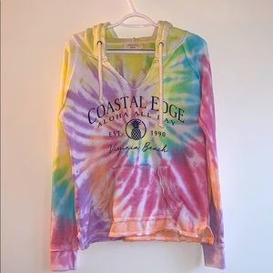 Small Rainbow Tie Dye Hoodie